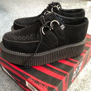 T.U.K Black Suede Mondo Creepers